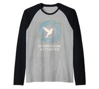 Divertido Colibrí Meme Pájaro Pequeño Gran Energía Néctar Naturaleza Camiseta Manga Raglan