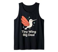 Divertido Colibrí Meme Pájaro Pequeño Gran Energía Néctar Naturaleza Camiseta sin Mangas