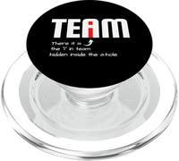 Divertido compañero de Equipo sarcástico, I En Equipo Oculto Un Agujero PopSockets PopGrip para MagSafe