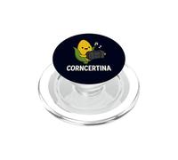 Divertido Concertina Corncertina Juego de Palabras Lindo Maíz Jugando Acordeón PopSockets PopGrip para MagSafe