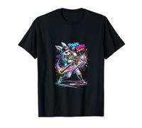 Divertido Conejo goteando Conejo de béisbol Pascua Camiseta