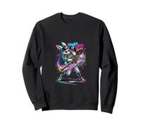 Divertido Conejo goteando Conejo de béisbol Pascua Sudadera