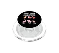 Divertido Conoce Tus Dinosaurios Nombres Dino Humor Broma Lindo Divertido PopSockets PopGrip para MagSafe