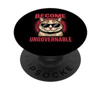 Divertido Conviértete en un Gato ingobernable PopSockets PopGrip Adhesivo