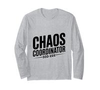 Divertido coordinador del Caos para mamás y papás ocupados Manga Larga