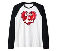 Divertido corazón Anti San Valentín No, Soy un Buen Regalo Camiseta Manga Raglan