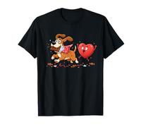 Divertido corazón de Bloodhound, Chocolate, San Valentín, para Mujeres, Hombres y niños Camiseta