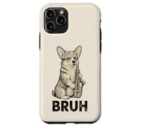 Divertido Corgi Tocando Saxofón Meme Perro Bruh Jazz Música Carcasa para iPhone 11 Pro