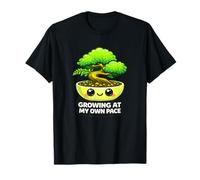 Divertido Crecimiento a mi Propio Ritmo Bonsai Tree Kawaii Plant Lover Camiseta
