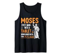 Divertido Cristiano Bíblico Chiste Moisés Primera Nube Camiseta sin Mangas