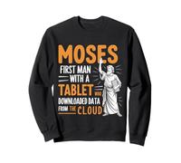 Divertido Cristiano Bíblico Chiste Moisés Primera Nube Sudadera