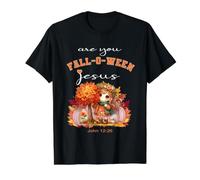 Divertido Cristiano Halloween Lindo otoño ¿Eres tú Falloween Jesús? Camiseta gráfica económica, Hombre, Negro, L