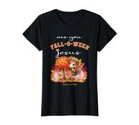 Divertido Cristiano Halloween Lindo otoño ¿Eres tú Falloween Jesús? Camiseta gráfica económica, Mujer, Negro, XL