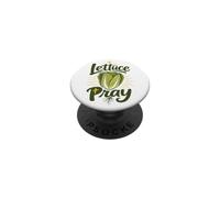 Divertido Cristiano Jesús Lechuga Orar Jardinería Grocer Broma PopSockets PopGrip Adhesivo