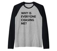 Divertido Cross Country Running Marathon Runner Humor Camiseta Manga Raglan