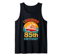 Divertido Cruising Into My 85th Birthday Saying Camiseta sin Mangas