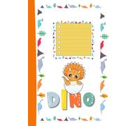 Divertido cuaderno escolar cuadriculado de 6x9 con 80 páginas de la serie DINOS SABIONDOS. Tapa blanda.: Dino Sabiondo: Triceratops bebé (DinosBebés)