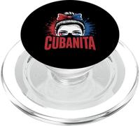 Divertido Cubanita Chica Desordenado Bun Humorístico Cubano PopSockets PopGrip para MagSafe