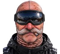 Divertido cuello 3D para adultos, cobertura completa, resistente al viento, térmico, ideal para esquí y snowboard, poliéster elástico
