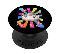Divertido cuento de hadas retro niño ranas figura de cuento de hadas 80 PopSockets PopGrip Adhesivo