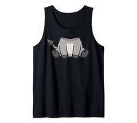 Divertido Cuerpo de Burro ilusión gráfico Estilo de Disfraz de Animal de Granja Camiseta sin Mangas