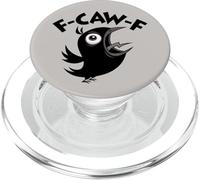 Divertido Cuervo harto de Boca Sucia Gritando F-Caw-F PopSockets PopGrip para MagSafe