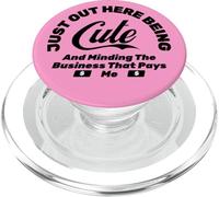 Divertido cuidar el Negocio Que me Paga PopSockets PopGrip para MagSafe