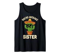 Divertido cumpleaños de Hermanas Cinco de Mayo Nacho Average Sisters Camiseta sin Mangas
