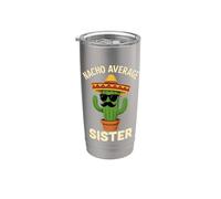Divertido cumpleaños de hermanas Cinco de Mayo Nacho Average Sisters Vaso térmico de acero inoxidable de doble pared