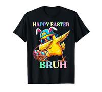 Divertido Dabbing Easter Chick - Feliz Pascua 2025 Bruh Camiseta