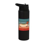 Divertido Dachshund Hot Dog Wiener Dog Bun Animal Mascota Stainless Steel Insulated Water Bottle
