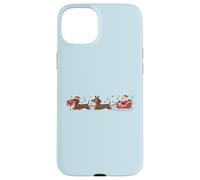 Divertido Dachshund Santa Delivery Crew Humor navideño Carcasa para iPhone 15 Plus