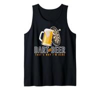 Divertido Dardos y Cerveza Jugador Noche de Juegos Camiseta sin Mangas