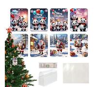 Divertido de Billetera de Navidad, titulares de Dinero de Navidad | 8X Tarjetero de fantasía, Decoraciones de árboles Animales - de Cartera, 5 Estilos de imágenes de Animales Diversos