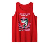 Divertido Deja Que Esta Chica Te Muestre Cómo Pescar Mujeres Lindas Pesca Camiseta sin Mangas