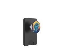 Divertido delfín en tonos para un look relajado de verano PopSockets PopWallet para MagSafe
