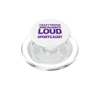 Divertido Deportes Tía Loco Orgulloso Siempre Fuerte Tía Tías Humor PopSockets PopGrip para MagSafe