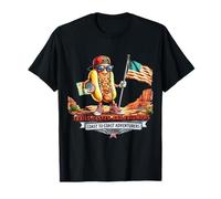 Divertido Día de la Independencia del 4 de Julio Mal día para ser un Perro Caliente Camiseta
