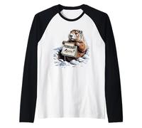 Divertido DÍA DE LA Mariposa FEBRERO Otra Vez? Camiseta Manga Raglan