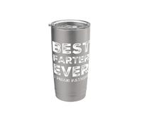 Divertido Día del Padre, el mejor padre que se tira un pedo de la historia, papá diciendo humor Vaso térmico de acero inoxidable de doble pared