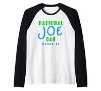 Divertido DÍA Nacional DE Joe 27 DE Marzo Camiseta Manga Raglan