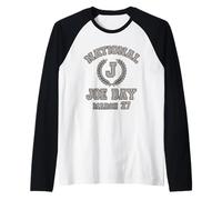 Divertido DÍA Nacional DE Joe 27 DE Marzo Camiseta Manga Raglan