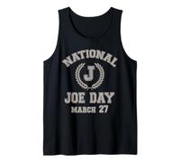 Divertido DÍA Nacional DE Joe 27 DE Marzo Camiseta sin Mangas