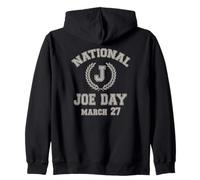 Divertido DÍA Nacional DE Joe 27 DE Marzo Sudadera con Capucha