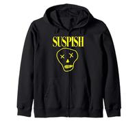 Divertido Dibujo Animado con diseño de Calavera de Suspish, Espeluznante Crimen Real Sudadera con Capucha