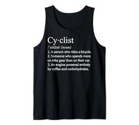 Divertido Diccionario Definición Ciclista Día Mundial de la Bicicleta Humor Camiseta sin Mangas
