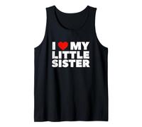 Divertido Dicho corazón mi Hermana pequeña sarcástico Camiseta sin Mangas
