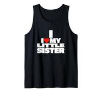 Divertido Dicho corazón mi Hermana pequeña sarcástico Camiseta sin Mangas