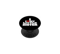 Divertido Dicho corazón mi Hermana pequeña sarcástico PopSockets PopGrip Adhesivo