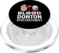 Divertido Dicho de donación de Sangre flebotomista PopSockets PopGrip para MagSafe